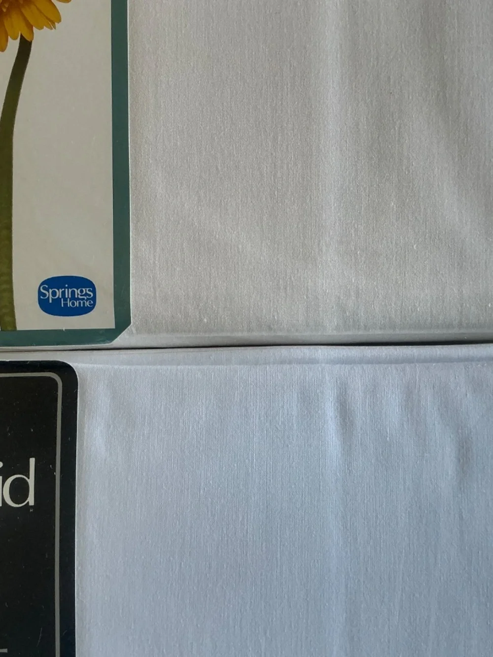 2 NIP Springmaid White Percale 180 count Twin Flat Sheets